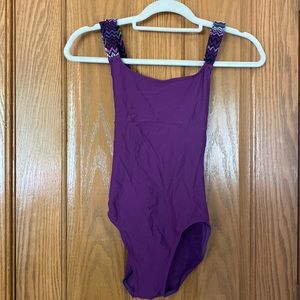 Purple ballet leotard